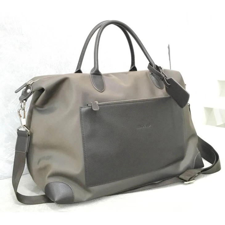 Bolsa de viaje de cuero de nylon
