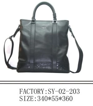 Patrón de bolso de cuero para hombres